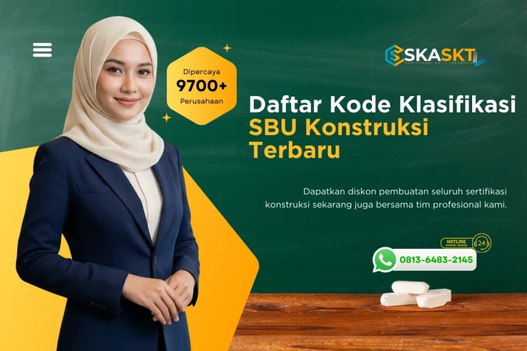 Daftar Kode Klasifikasi SBU Konstruksi Terbaru